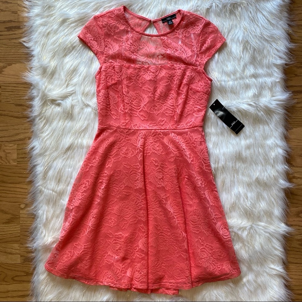 R&K Coral Lace Dress
